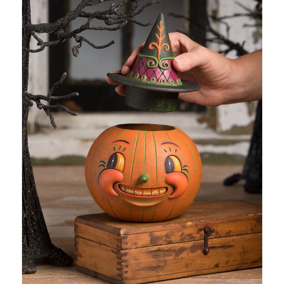 Witchy Orange-O-Weena Container - Halloween