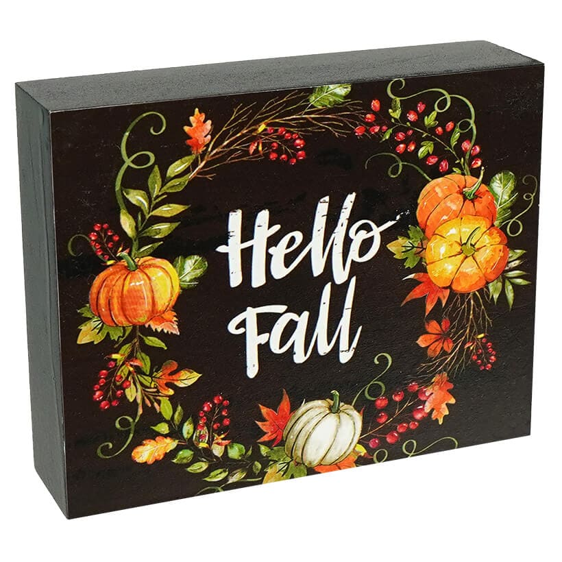 Wood Harvest Pumpkin Blocks Set/2