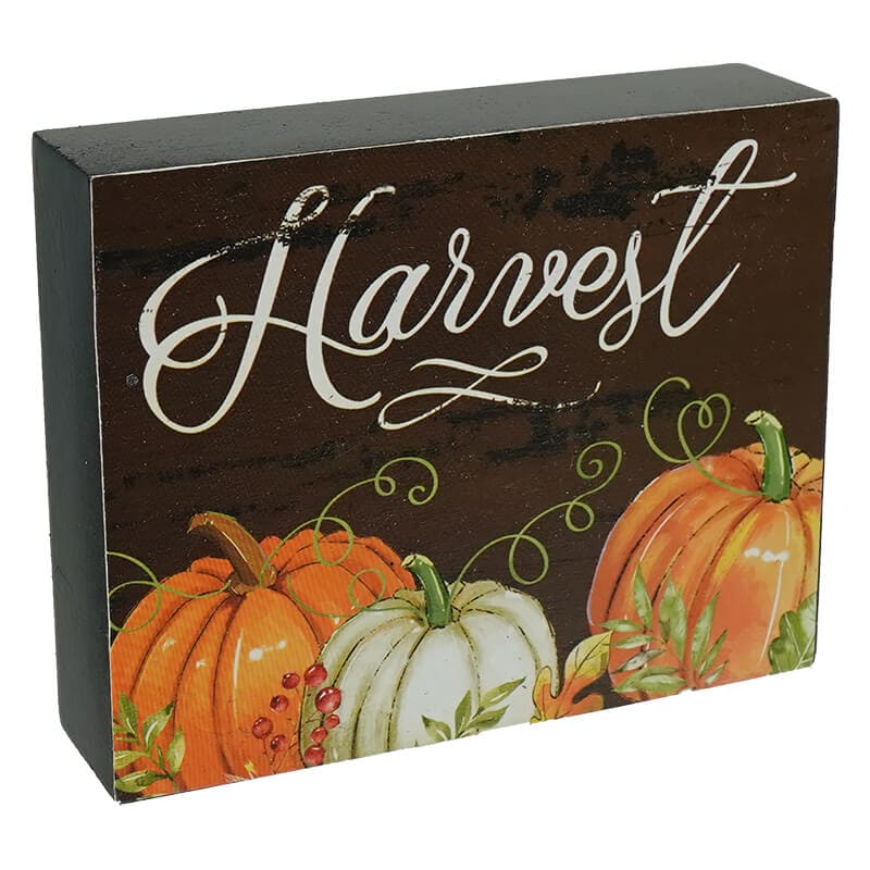 Wood Harvest Pumpkin Blocks Set/2