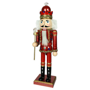 Wooden Red King Nutcracker