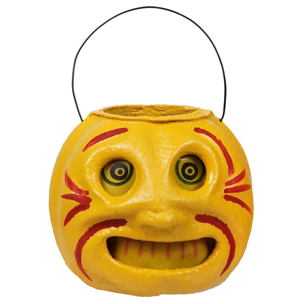 Yellow Clown Pumpkin Bucket