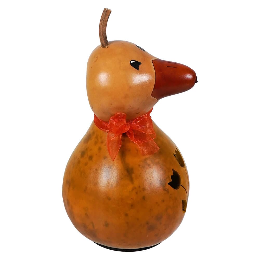 Yellow Duck Dillard Miniature Gourd With Tulip Cutout - Easter