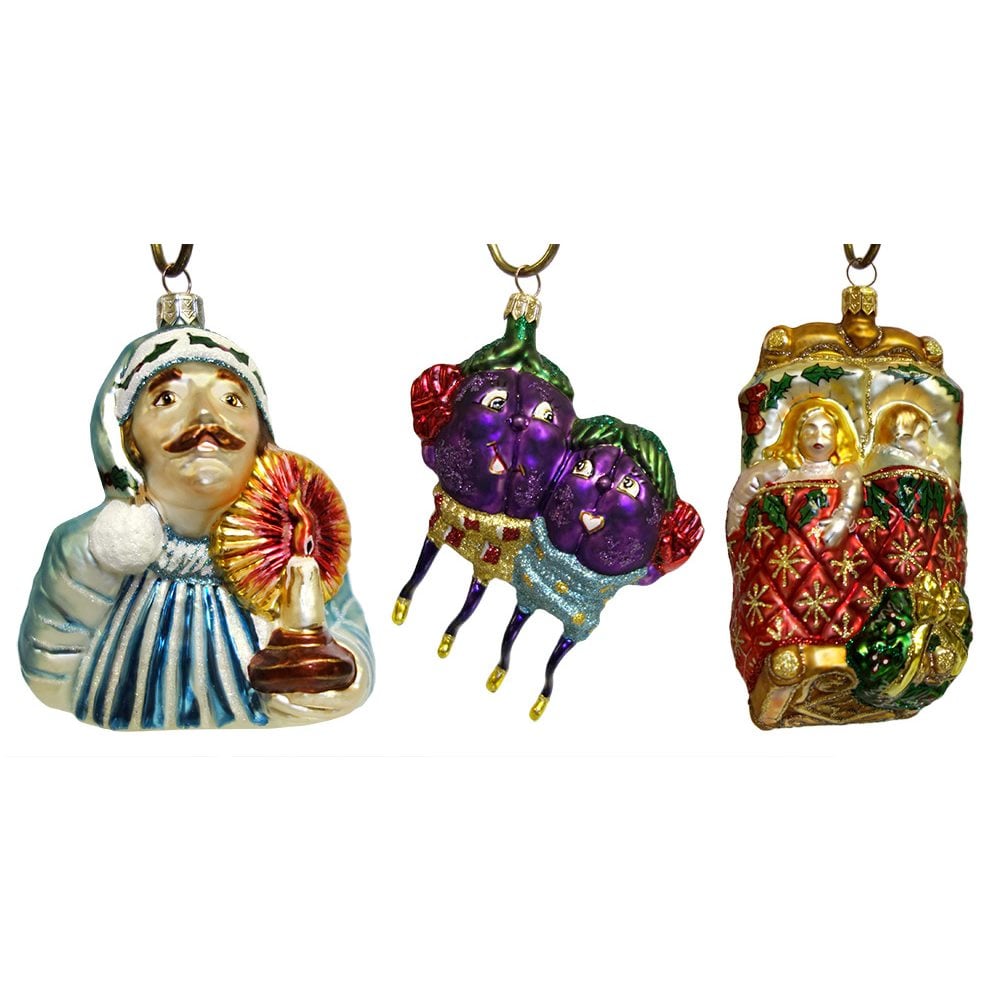 The Night Before Christmas Ornaments Set/3