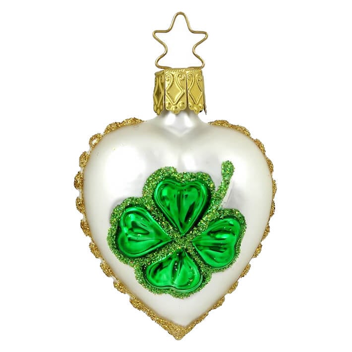 Irish Luck Heart Ornament