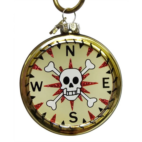 Skull Compass Ornament