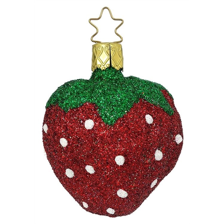 Sugared Strawberry Ornament