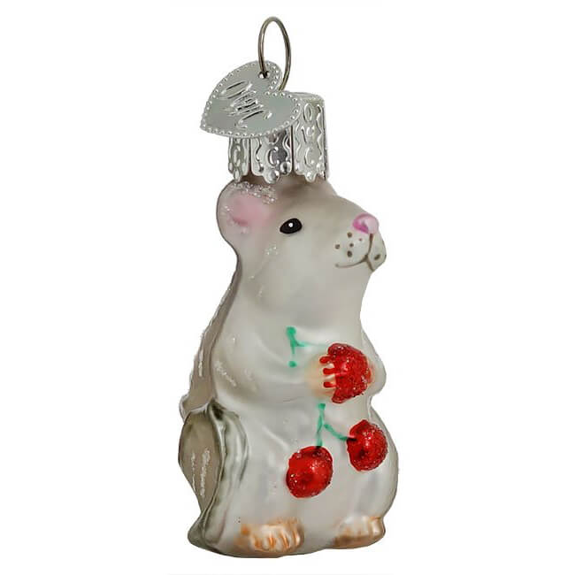 Grey Mouse Ornament