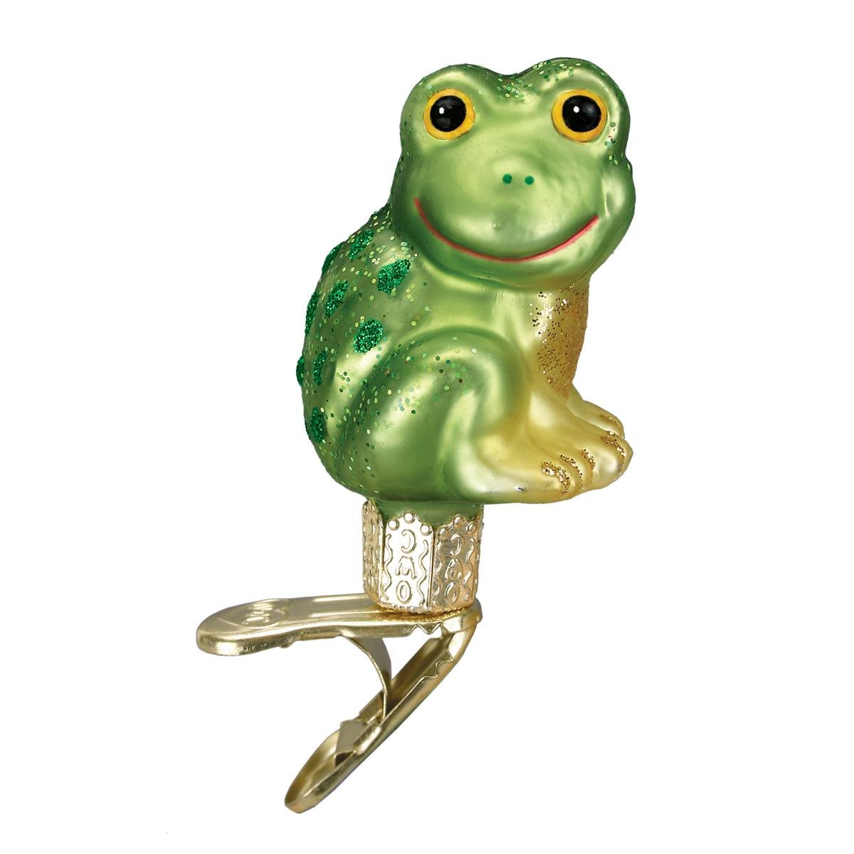 Clip-On Happy Frog Ornament