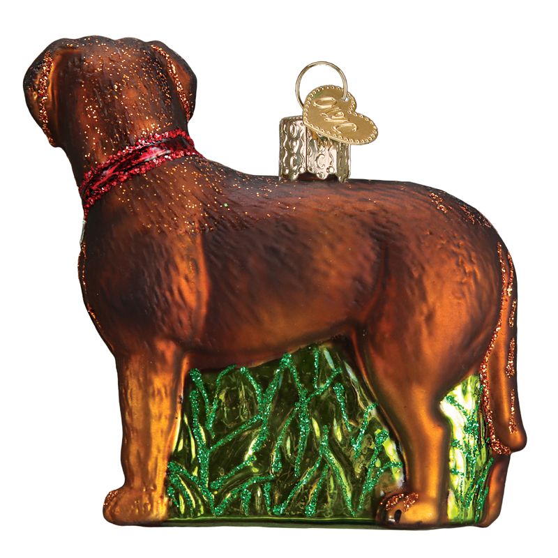 Standing Chocolate Lab Dog Breed Ornament