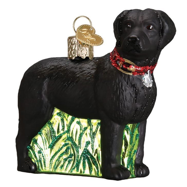 Standing Black Lab Dog Breed Ornament