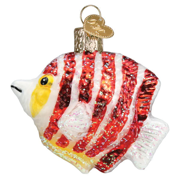 Peppermint Angelfish Ornament