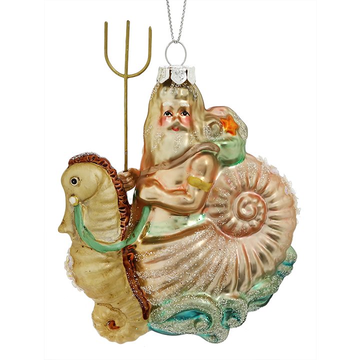 King Neptune in a Seahorse Pulled Shell