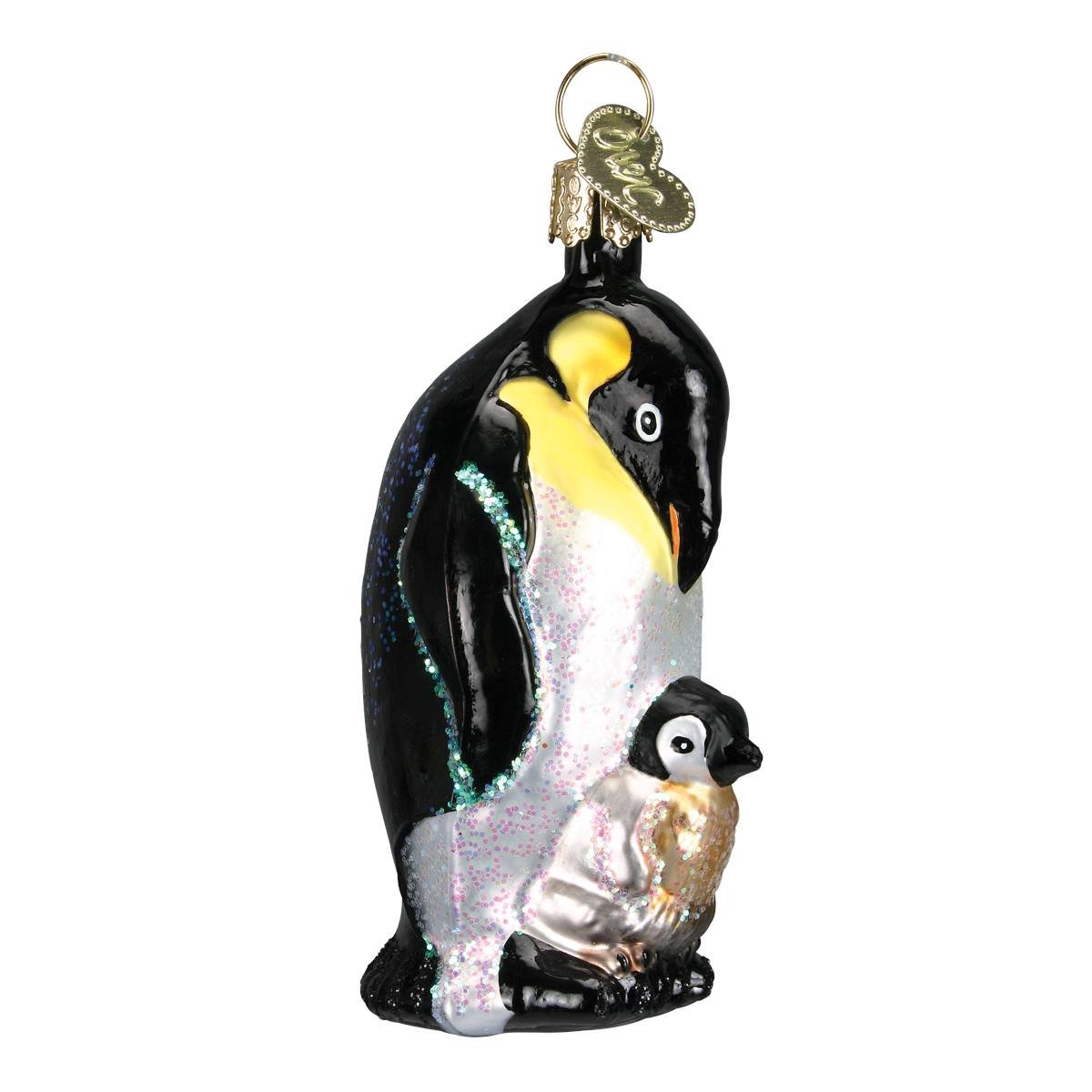 Emperor Penguin With Chick Ornament