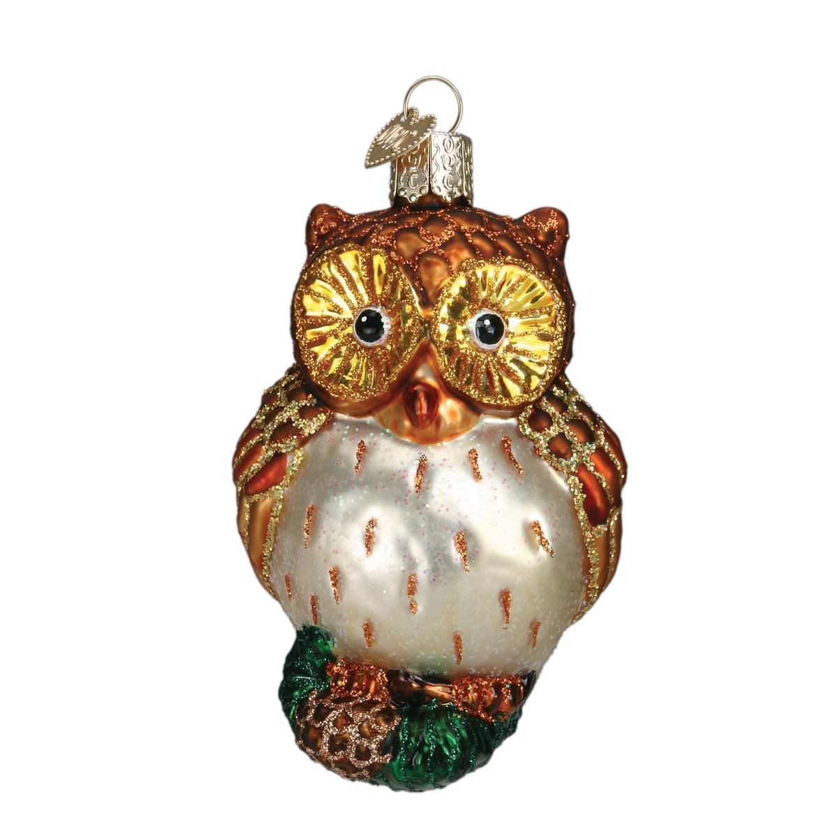 Wide-Eyed Owl Ornament
