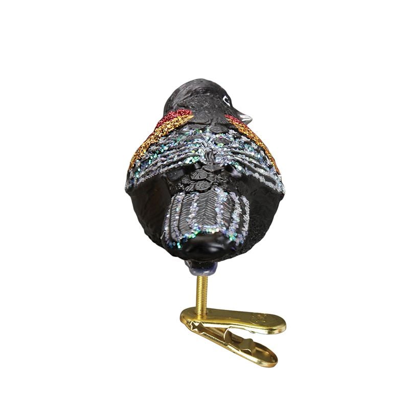 Red Winged Blackbird Clip-On Ornament