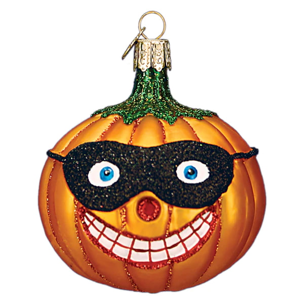 Masked Jolly Jack O' Lantern Ornament
