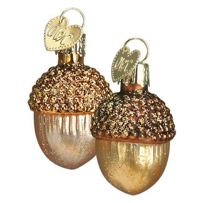 Small Acorns Ornaments Set/2
