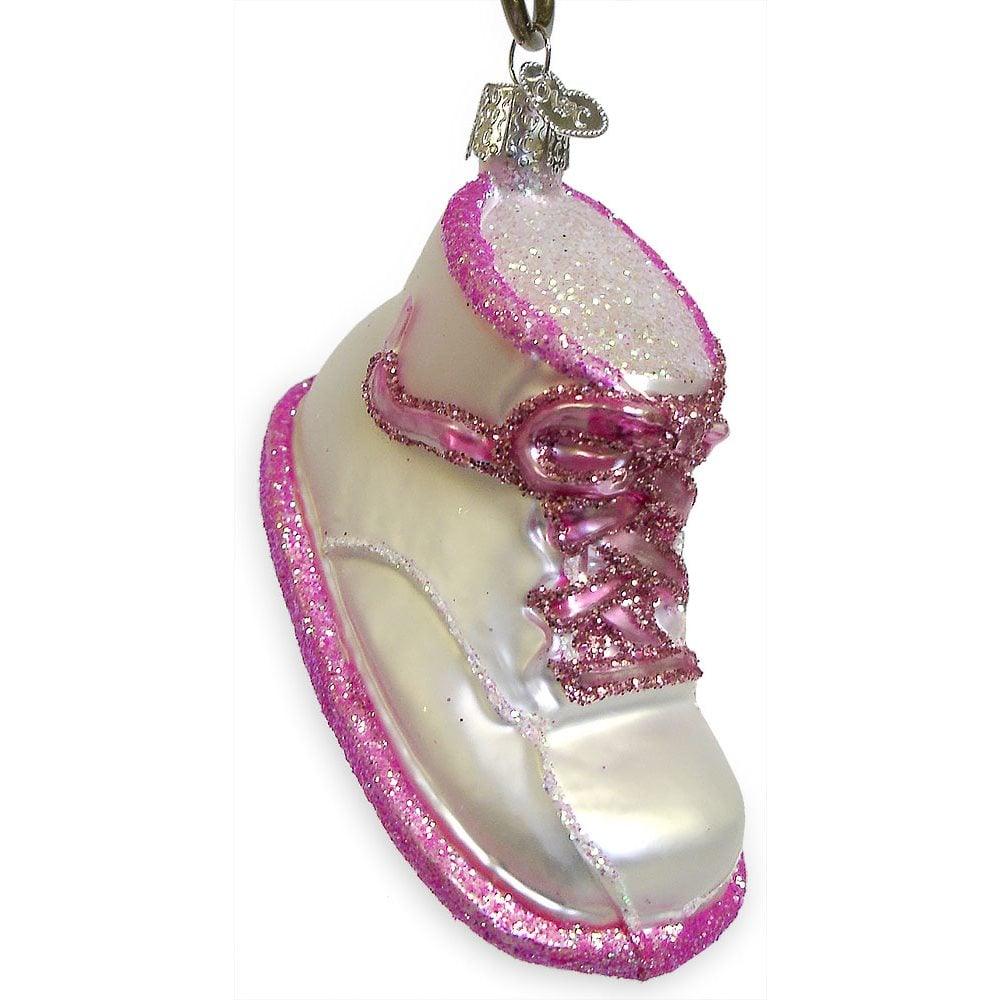 Pink Baby Shoe Ornament
