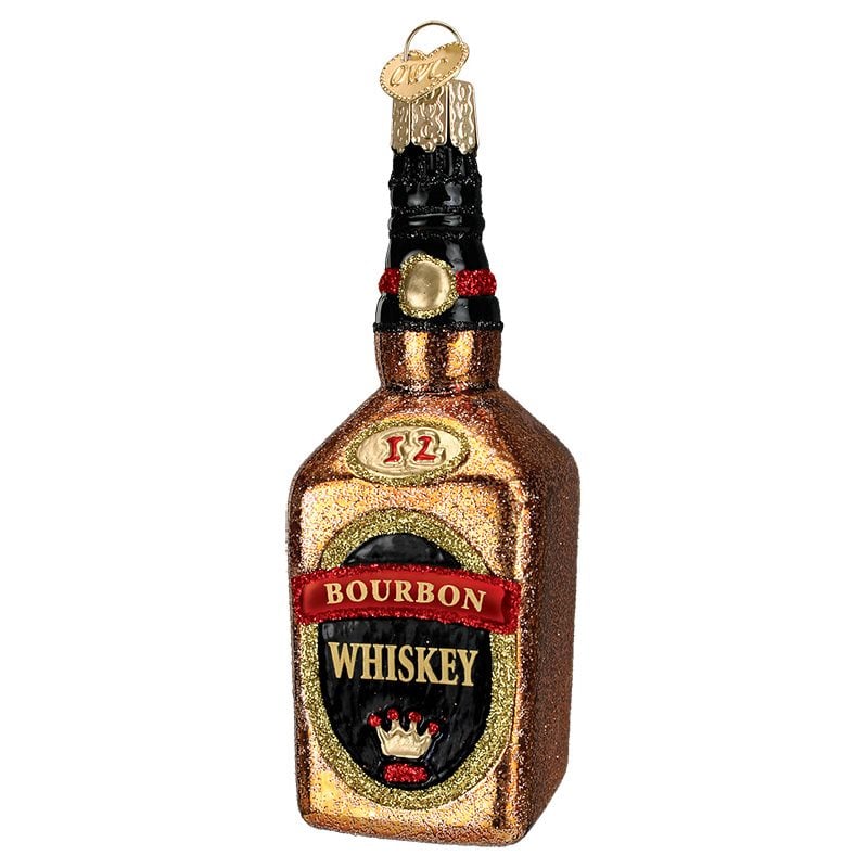 Bourbon Whiskey Bottle Ornament