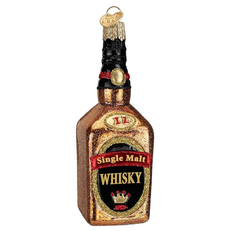 Single Malt Whiskey Bottle Ornament