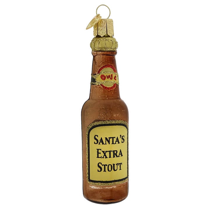 Santa's Stout Beer Ornament
