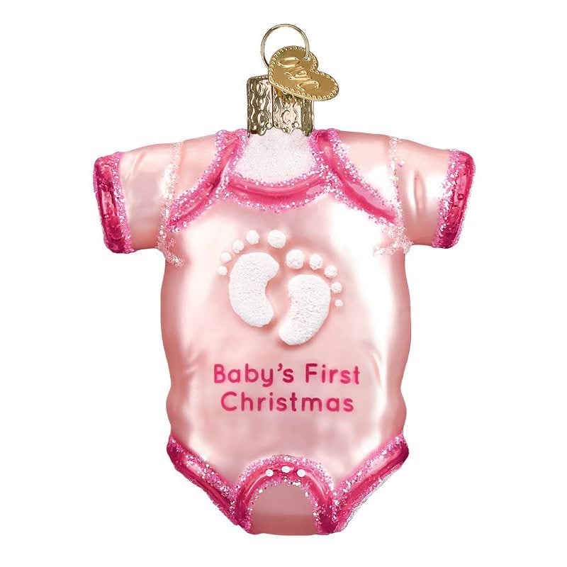Pink Baby Onesie Ornament