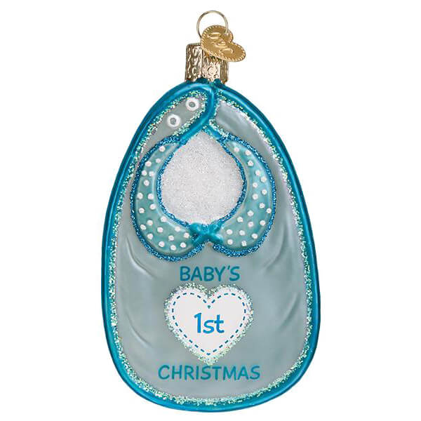 Blue Baby Bib Ornament