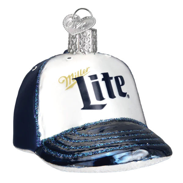 Miller Lite Baseball Cap Ornament