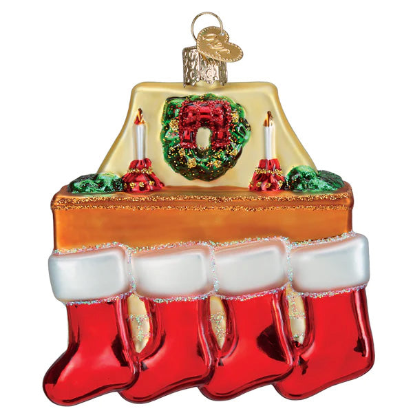 Family Of 4 Stockings Ornament