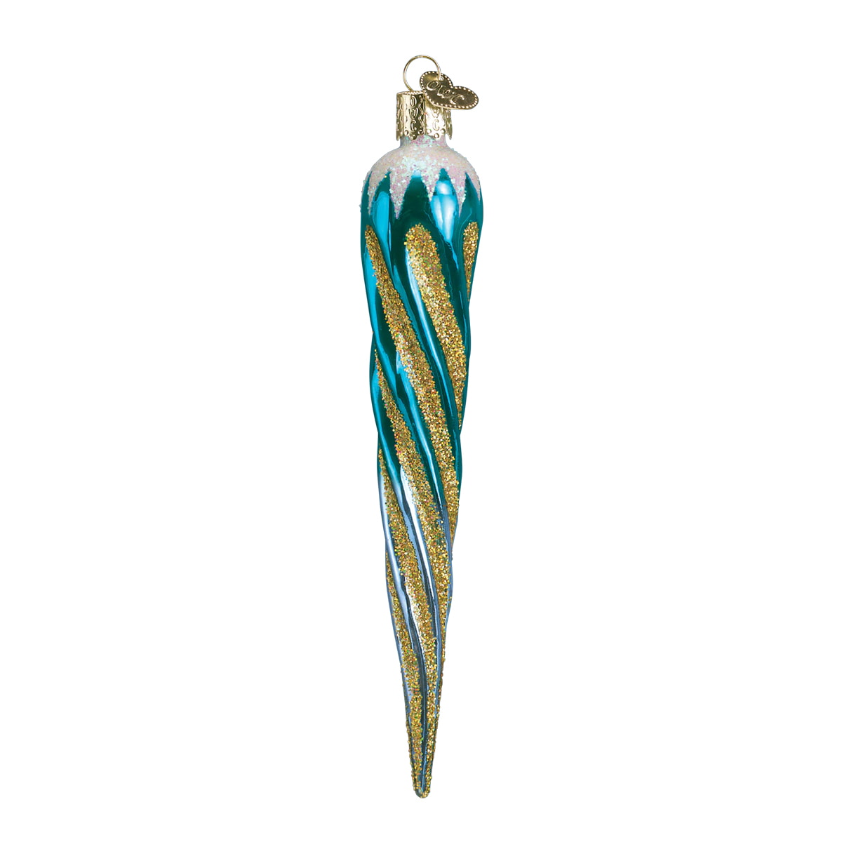 Blue Shimmering Icicle Ornament