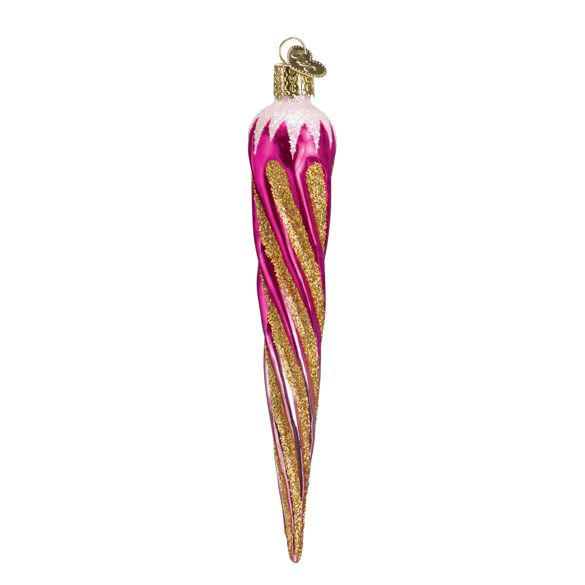 Pink Shimmering Icicle Ornament