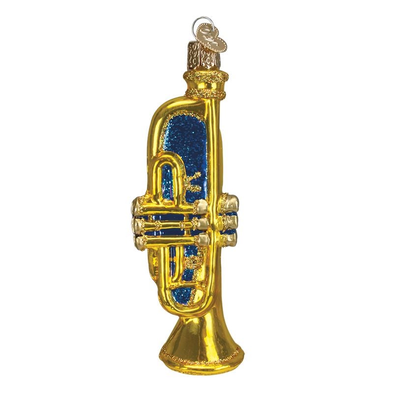 Blue Trumpet Ornament
