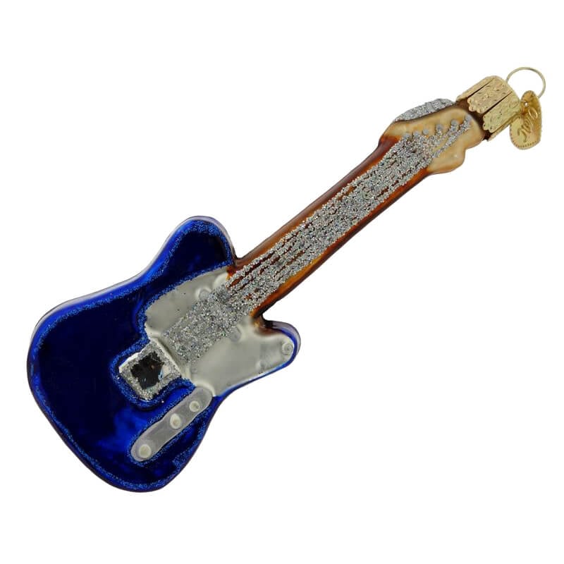Blue Electric Guitar Ornament