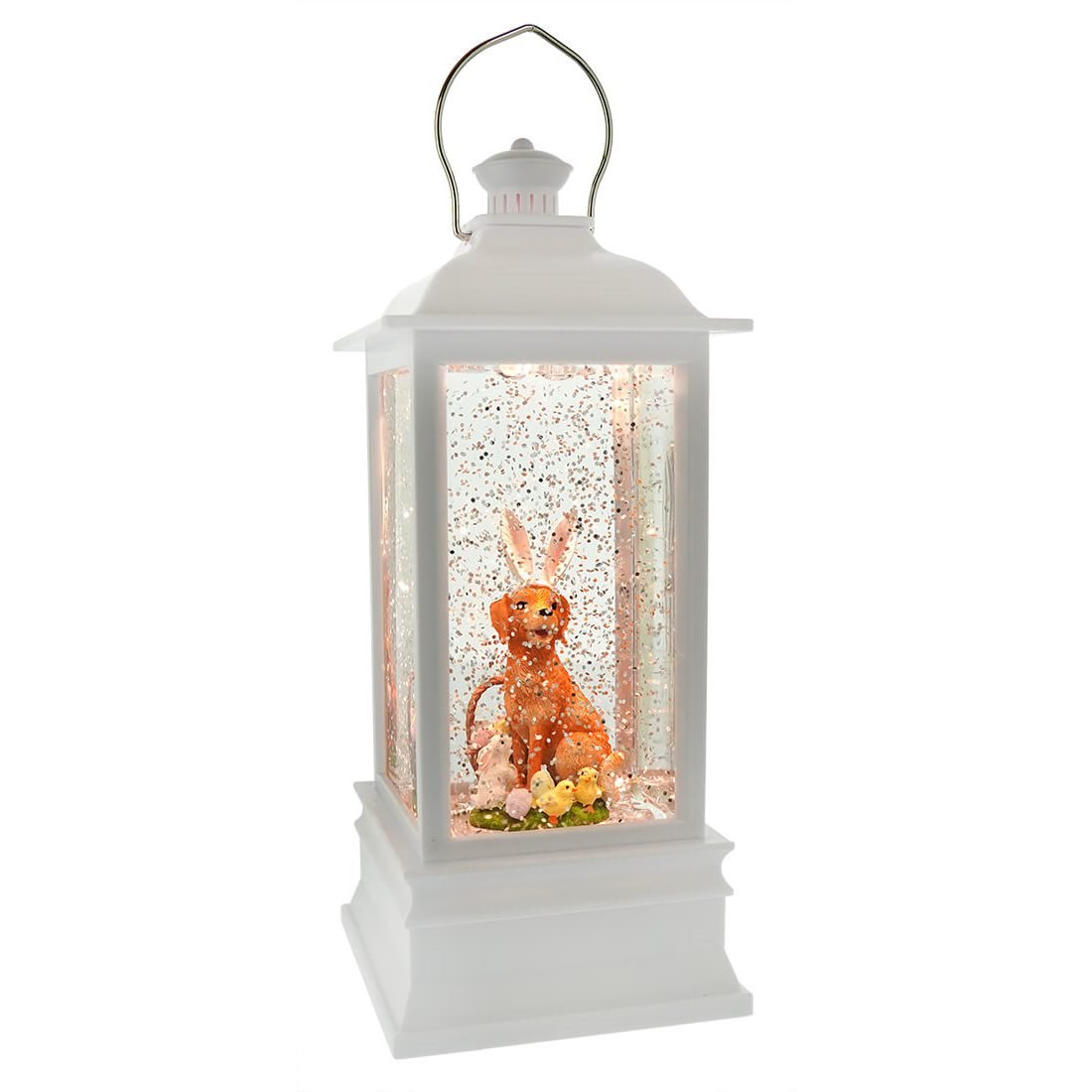 Dog with Bunny Ears Lighted Water Lantern
