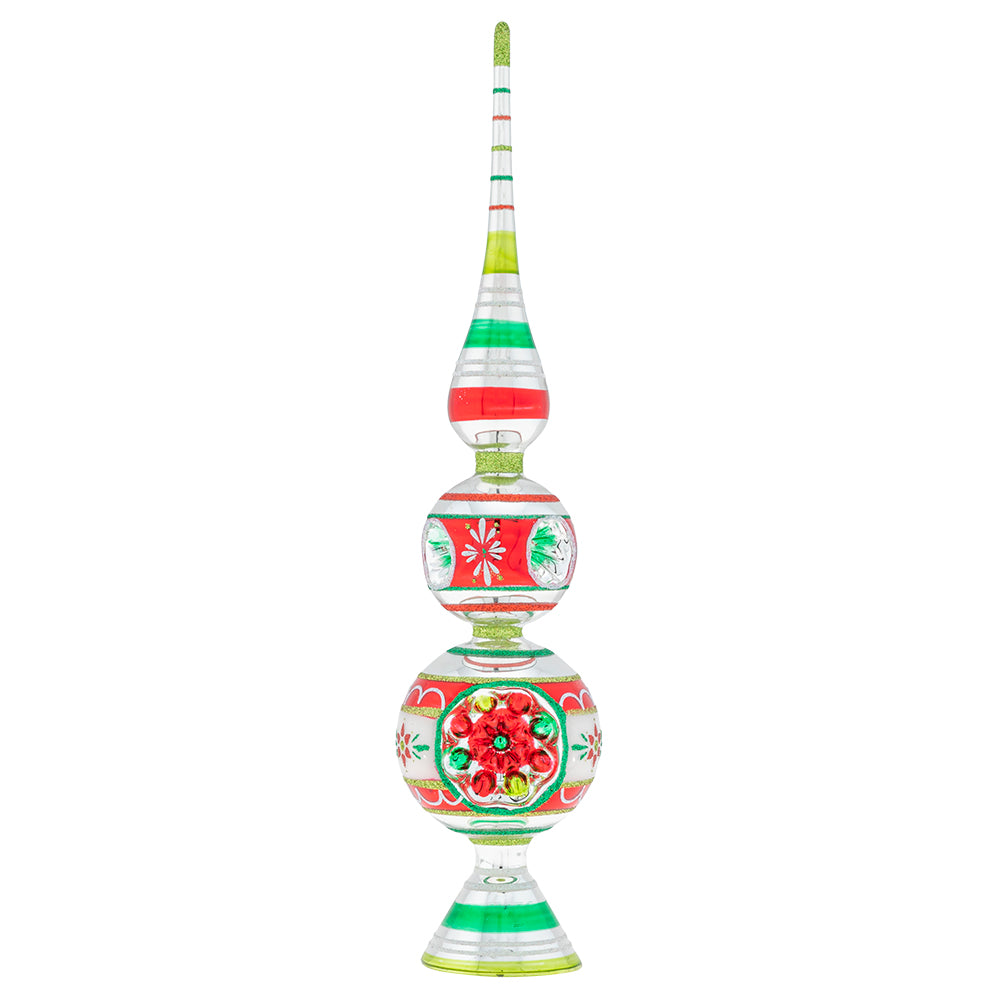 Holiday Splendor Finial Stand With Reflectors