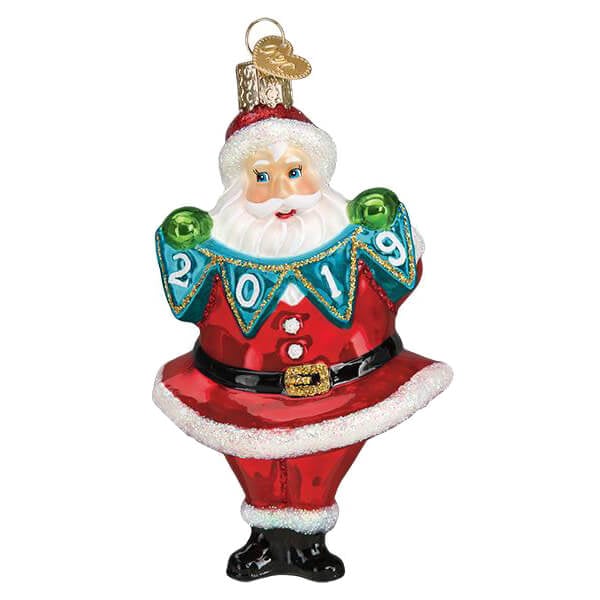 2019 Jolly Santa Ornament