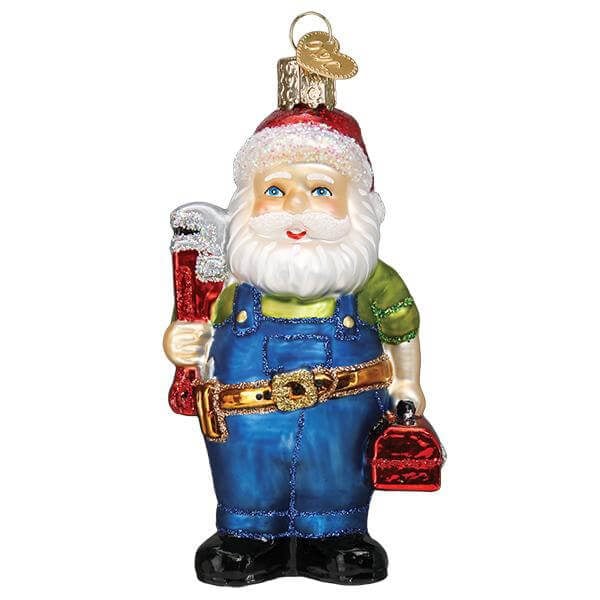 Handyman Santa Ornament