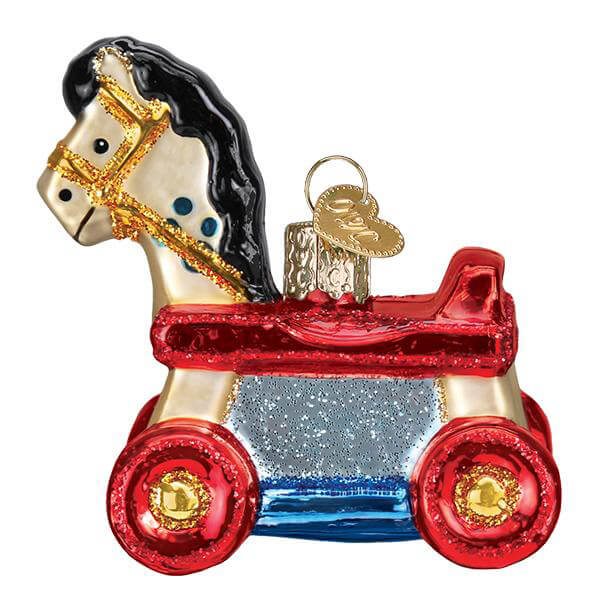 Rolling Horse Toy Ornament