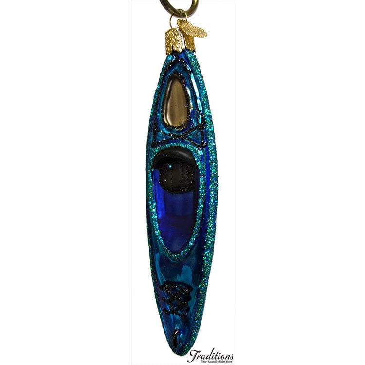 Blue Kayak Ornament