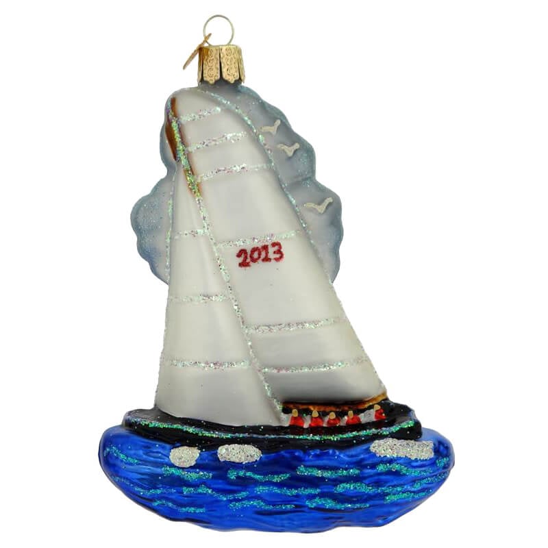 2013 Racing Sailboat Ornament