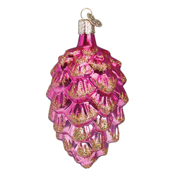Hot Pink Ponderosa Pine Cone Ornament