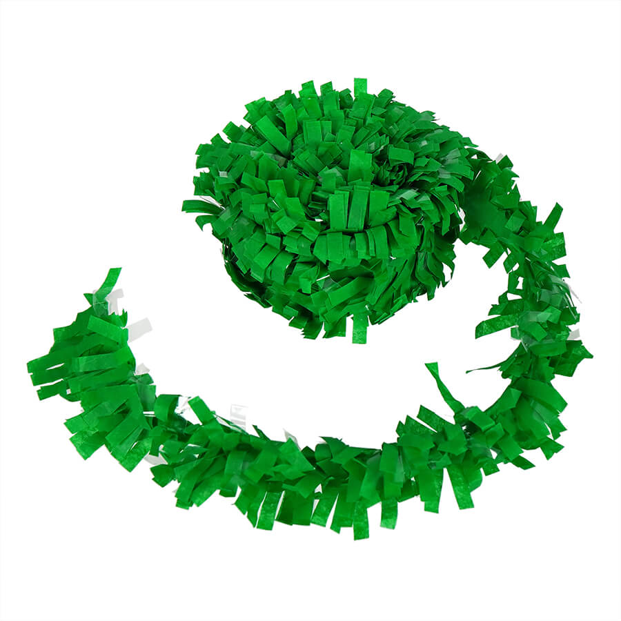 Green Tissue Festooning Garland
