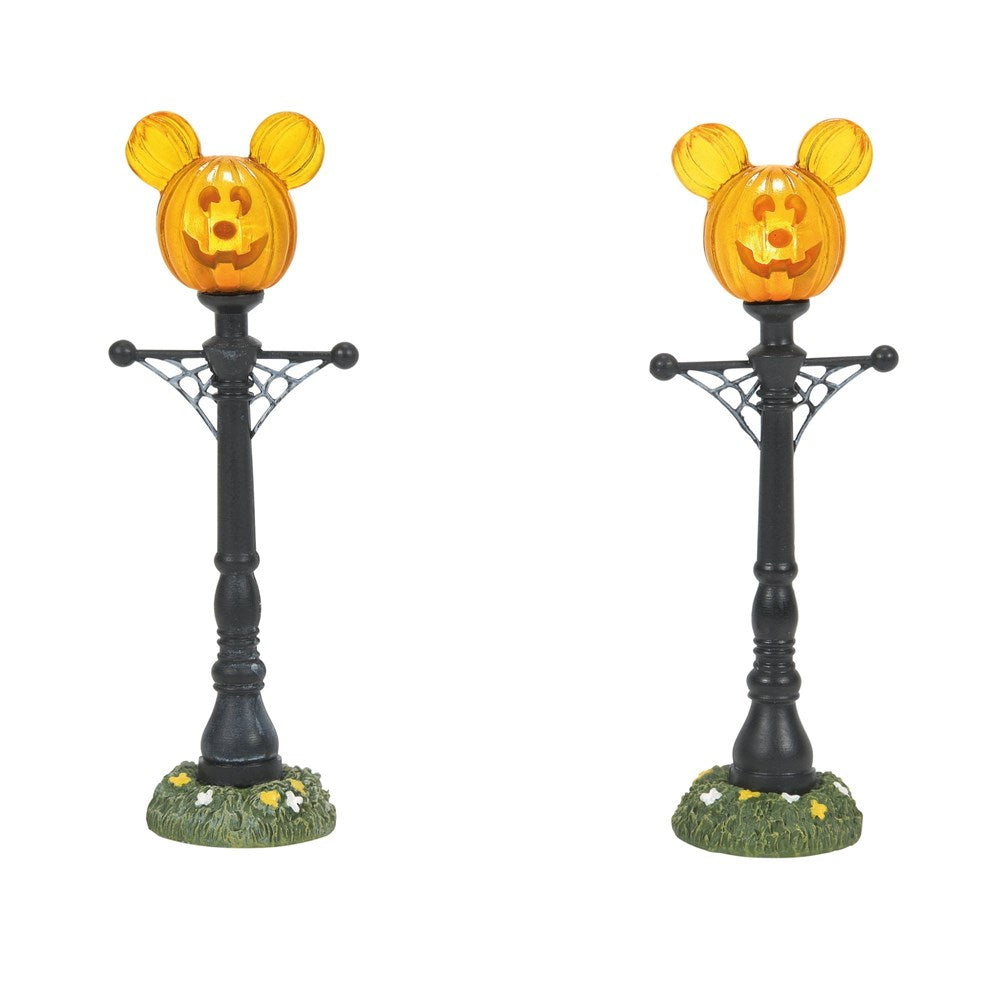Mickey's Pumpkintown Street Lights Set/2