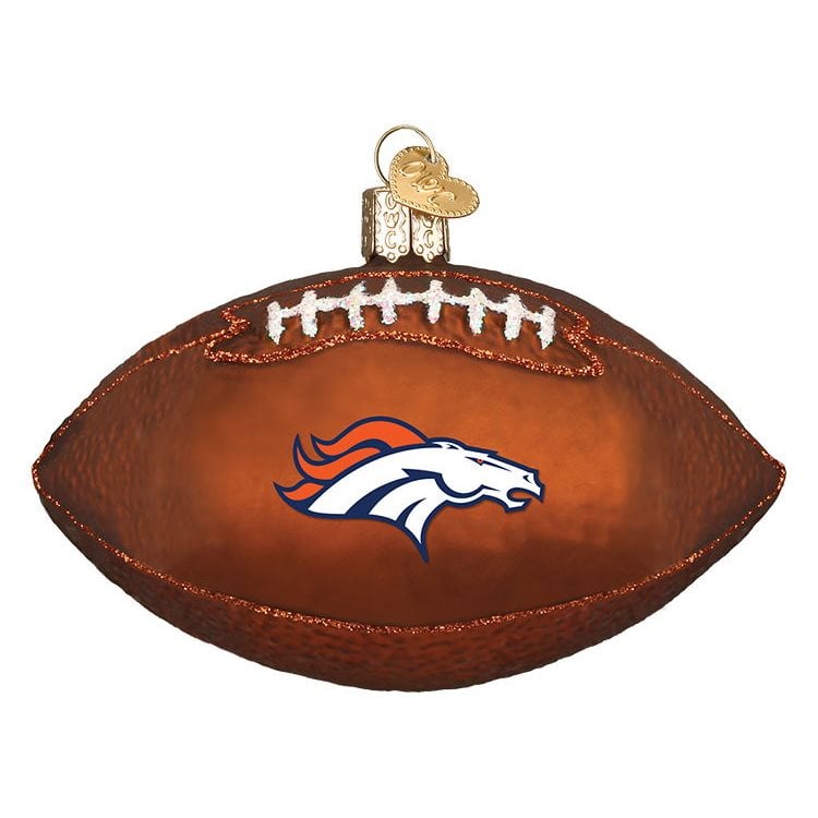 Denver Broncos Football Ornament