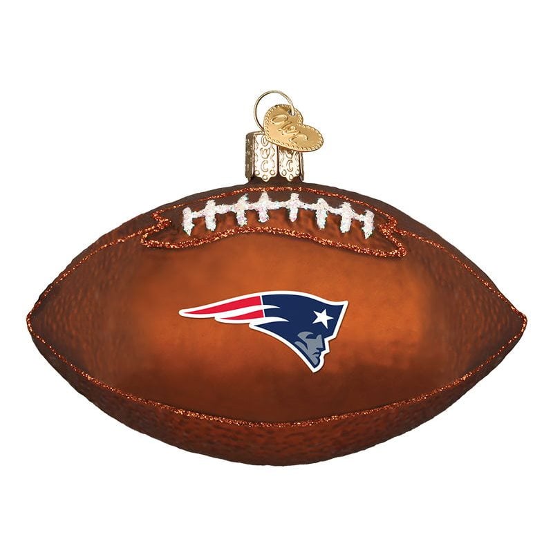 New England Patriots Football Ornament