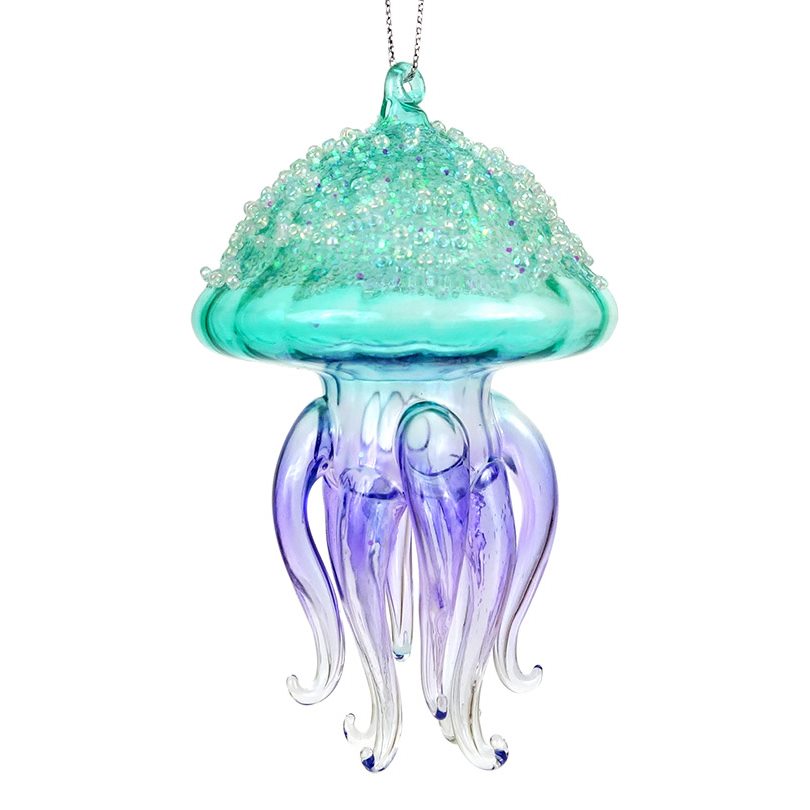 Glittered Jellyfish Ornament