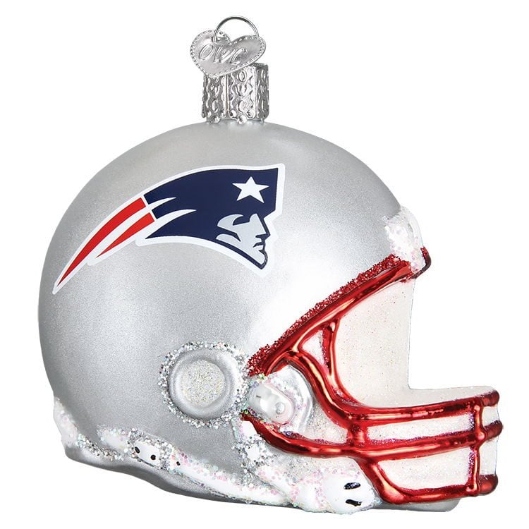 New England Patriots Football Helmet Ornament