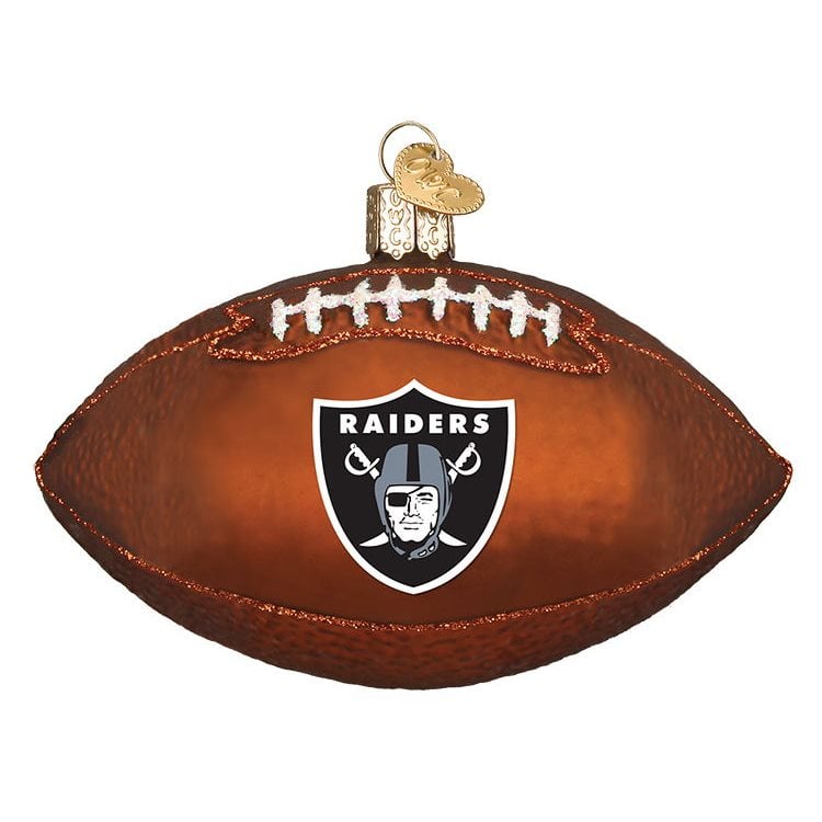 Oakland Raiders Football Ornament