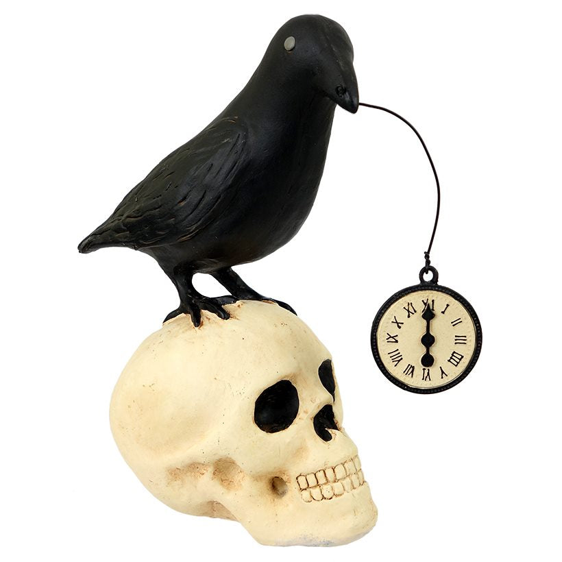 Midnight Hour Crow on Skull