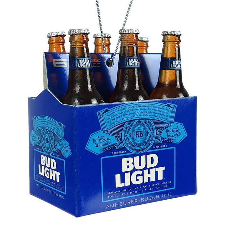 Budweiser Bud Light Six Pack Ornament